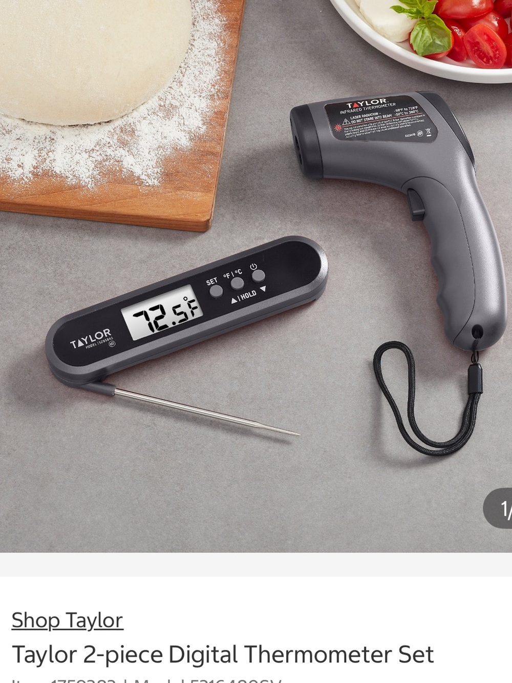 Taylor 2-Piece Digital Thermometer Bundle